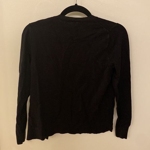 Black Long Sleeve Button Up Cardigan Charter Club - Size Small - Picture 2 of 5